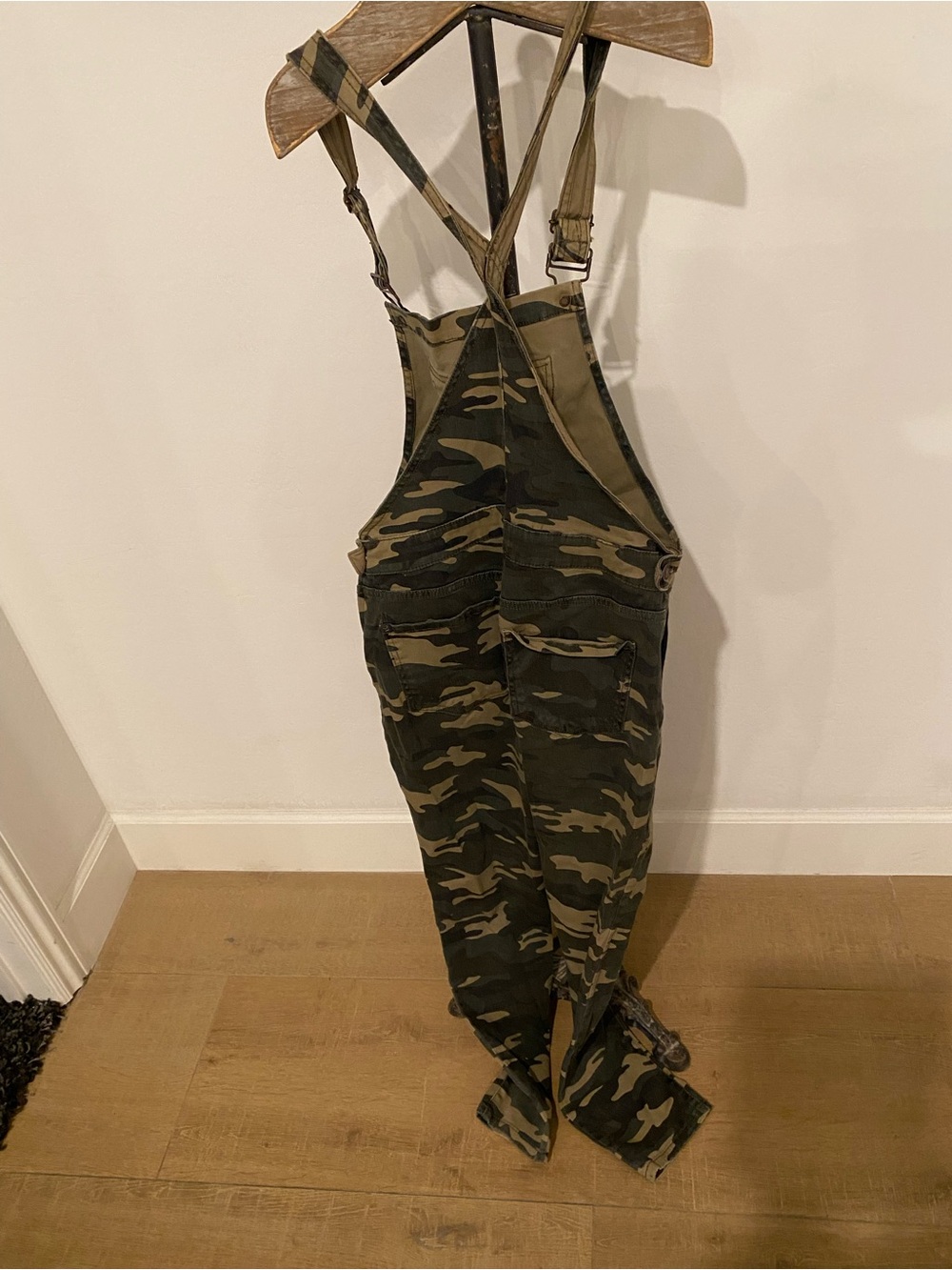 Forever 21 Camo Utility Overalls in Green